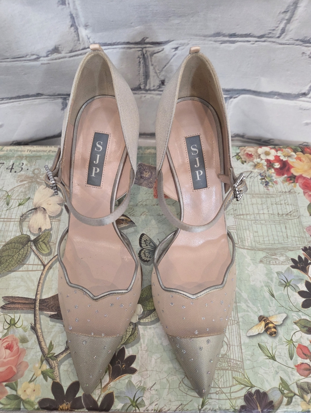 SJP Infinity Pumps In Ivey Raindrop - Picture 5 of 9